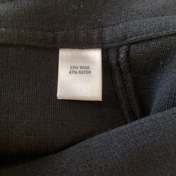 St. John Caviar Womens Black Wool Blend Pencil Skirt Size 10 - Picture 3 of 7